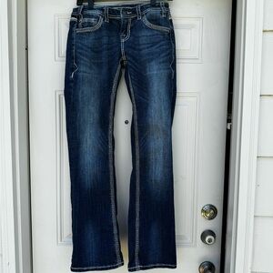 Rock N Roll Cowgirl Women's Midrise Bootcut Riding Jean  27x34